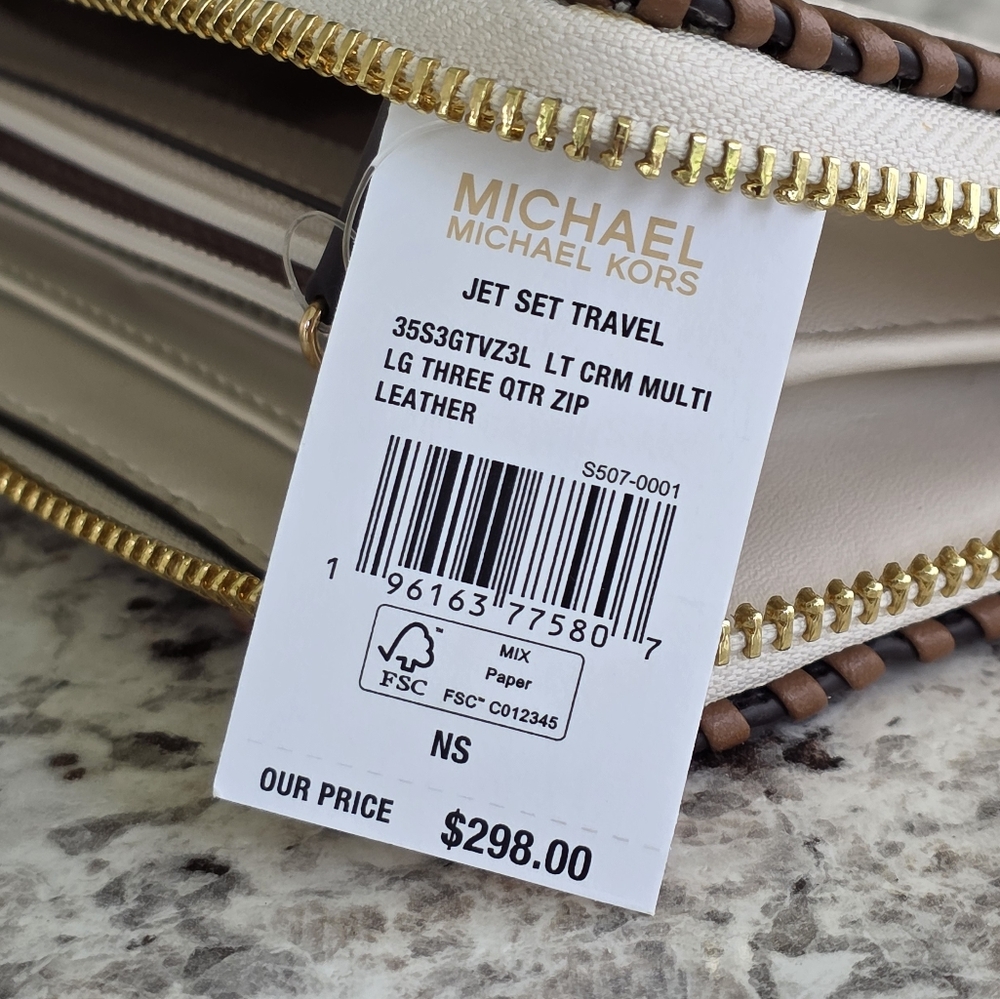 Michael Kors Jet Set Large Whipstitch Wallet - Picture 5 of 6